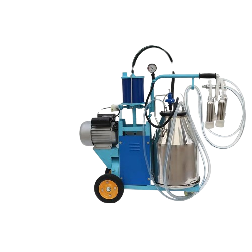 single barrel milking machine Single barrel electric milking machine for cows and goats – stainless steel portable milker